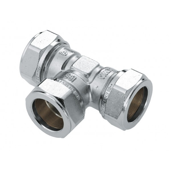 Bonfix nikkel knel T-stuk 90°
