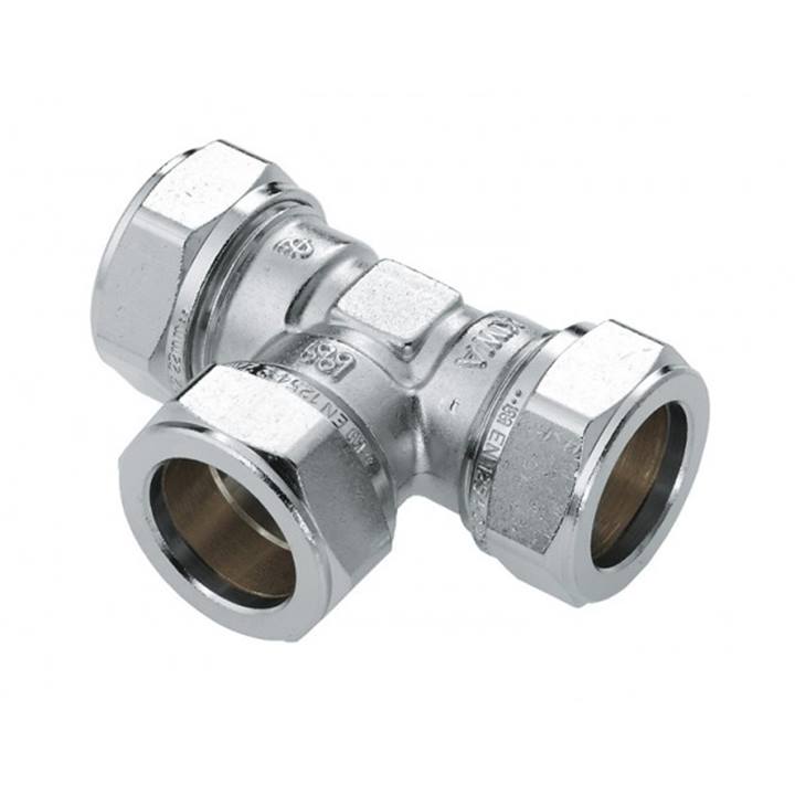 Bonfix nikkel knel T-stuk 90°