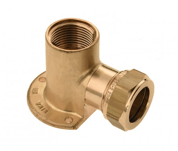 Bonfix messing knel muurplaat bi.dr.