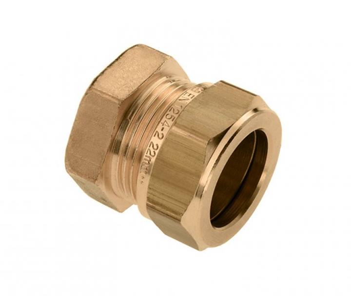 Bonfix messing knel eindkap