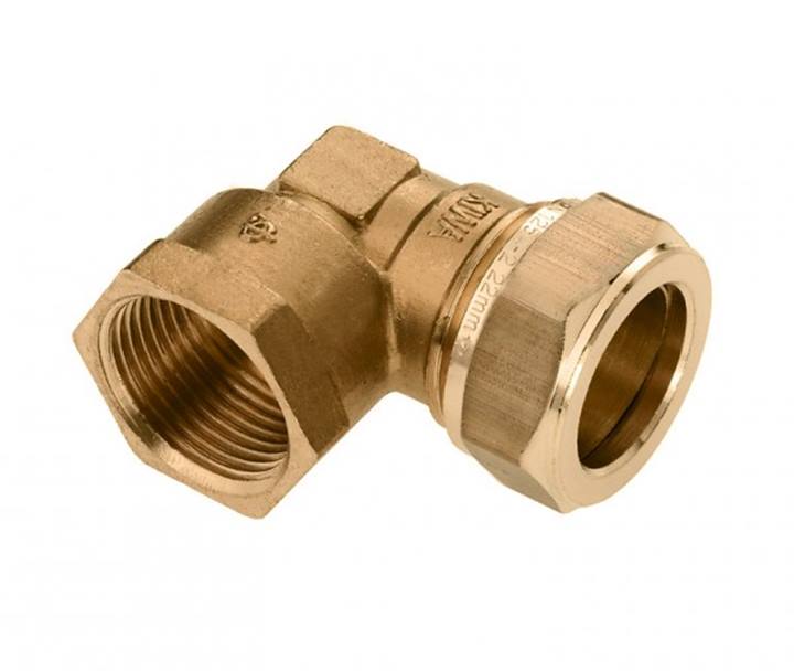 Bonfix messing knel schroefknie 90° bi.dr.