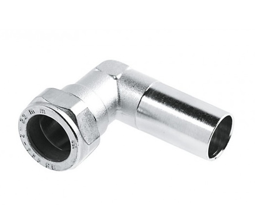 Bonfix nikkel knel inschuifknie 90°