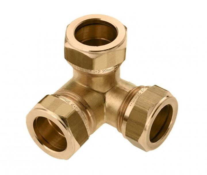 Bonfix messing knel hoek T-stuk