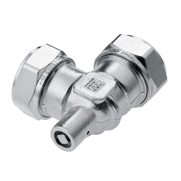 Bonfix nikkel knel knie 90° met ontluchting