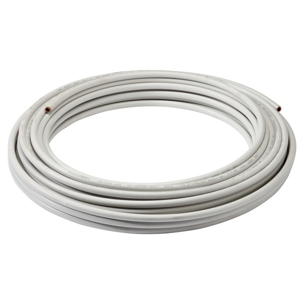 Koperen buis op rol met mantel