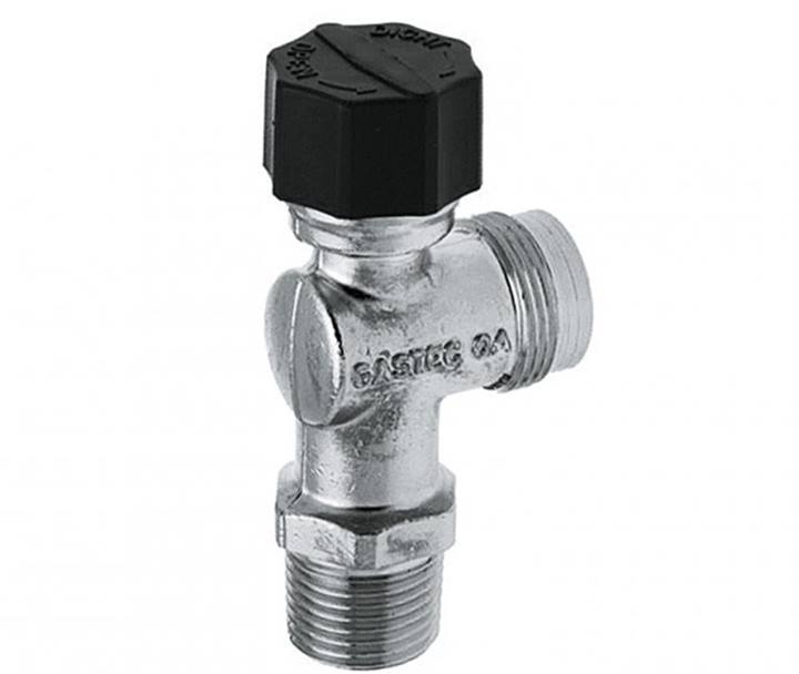 Bonfix chroom gaskomfoorkraan haaks