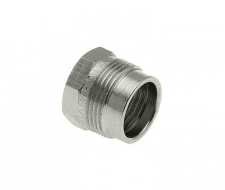 Bonfix chroom gaskomfoor koppeling recht