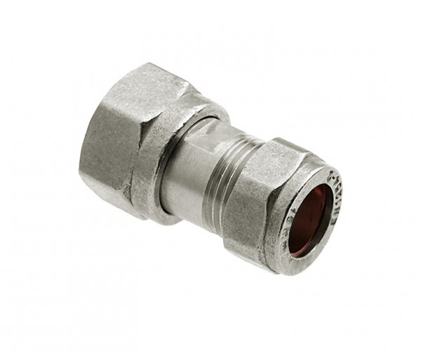 Bonfix chroom gaskomfoor 2-delige koppeling x knel