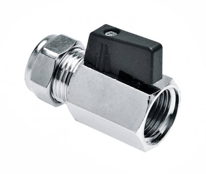 Bonfix gaskogelkraan chroom knel x bi.dr.