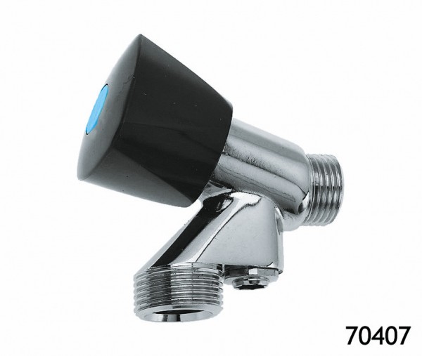 Beluchterkraan met zwarte knop