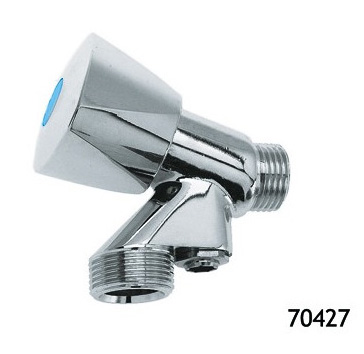 Beluchterkraan met chromen knop