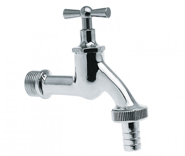 Bonfix chroom tapkraan met slangtule