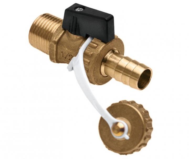 Bonfix vul- en aftapkraan met zwarte knop