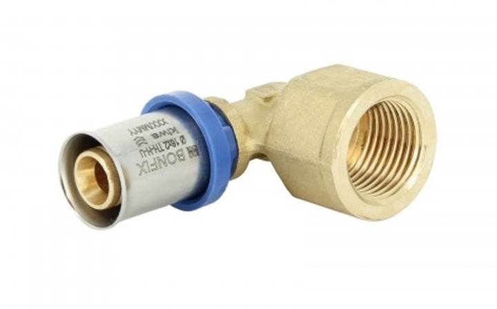 Bonfix Alupex schroefknie 90° pers x bi.dr.