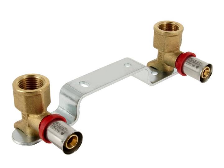 Bonfix Alupex Gemini muurplaatbeugel 16x1/2" 150mm