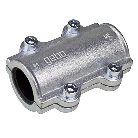 Verzinkt reparatieklem t.b.v. stalen buis klem