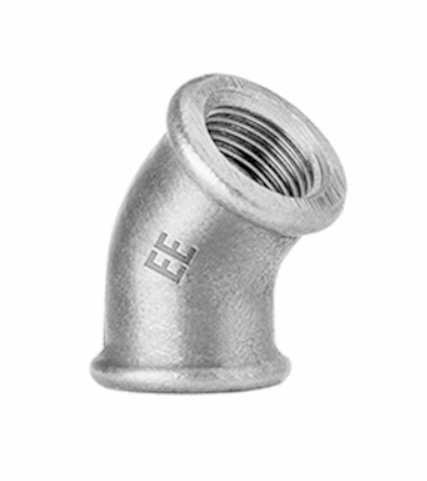 Verzinkt knie 45° 2x bi.dr. nr.120