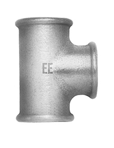 Verzinkt T-stuk 90° 3x bi.dr. nr.130