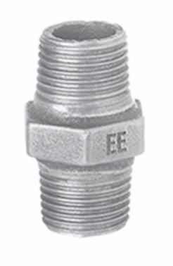 Verzinkt dubbele nippel 2x bu.dr. nr.280