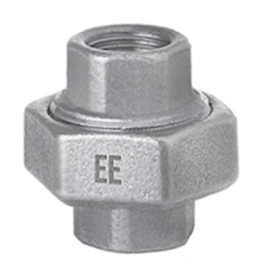 Verzinkt 3/3 koppeling 2x bi.dr. nr.340