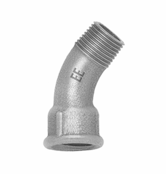 Verzinkt lange bocht 45° bi.dr. x bu.dr. nr.40