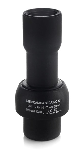 Staal gecoat isolatiekoppeling 2x bi.dr. gas/water PN10