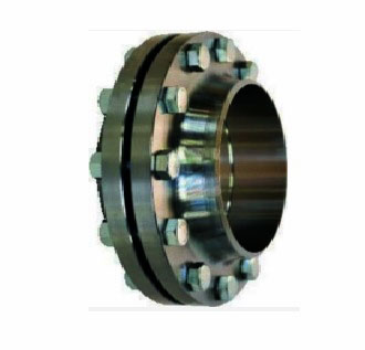 Zwart voorlasflenscombi compleet DIN las