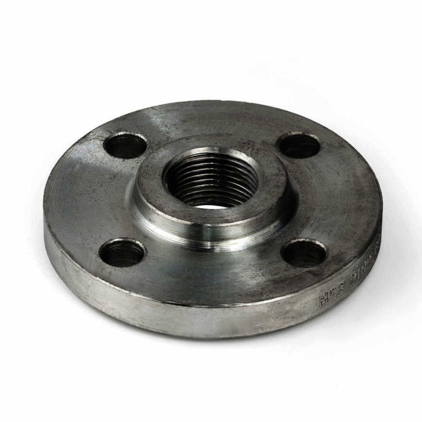 Zwart draadflens DIN bi.dr.