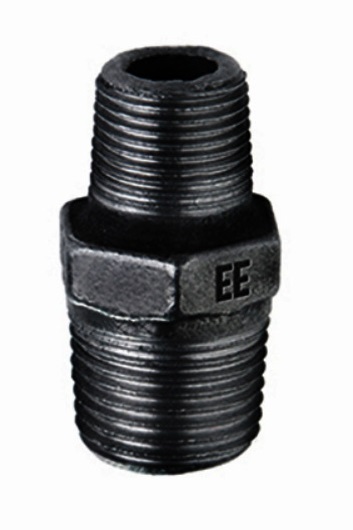 Zwart verloopnippel 2x bu.dr. nr.245