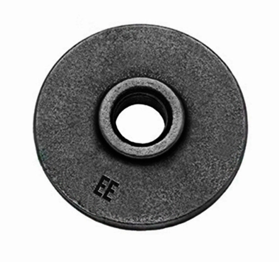 Zwart flens rond bi.dr. nr.321