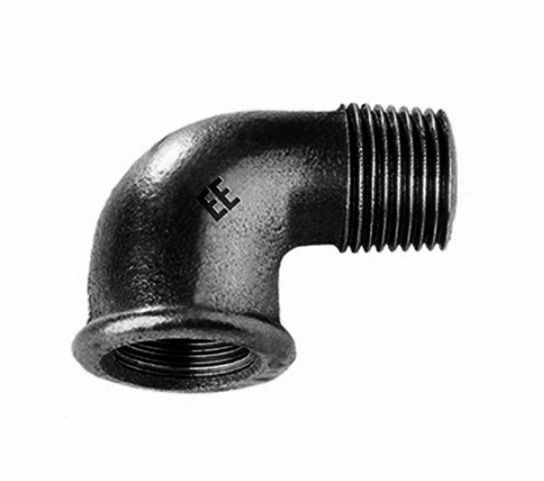 Zwart knie 90° bi.dr. x bu.dr. nr.92