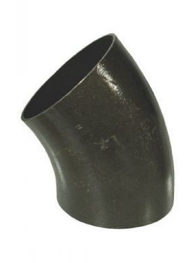 Zwart lasbocht 45° 3S 2x las