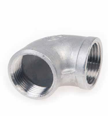 RVS 316 knie 90° 2x bi.dr. nr.90