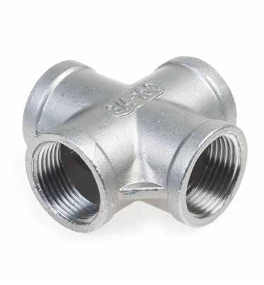 RVS 316 kruisstuk 90° 4x bi.dr. nr.180