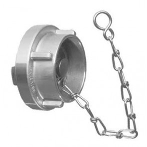 Aluminium Storz eindkap + ketting, rubber afdichting