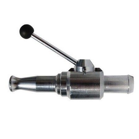 Chroom straalpijp met hendel en tule