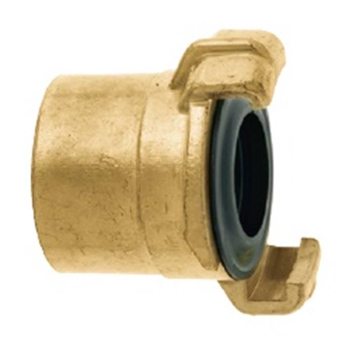 Geka messing snelkoppeling met verlengd binnendraad