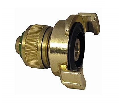 'GK' messing snelkoppeling naar 'Gardena' slangaansluiting klem