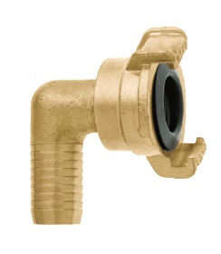 Geka messing snelkoppeling haaks met draaibare tule