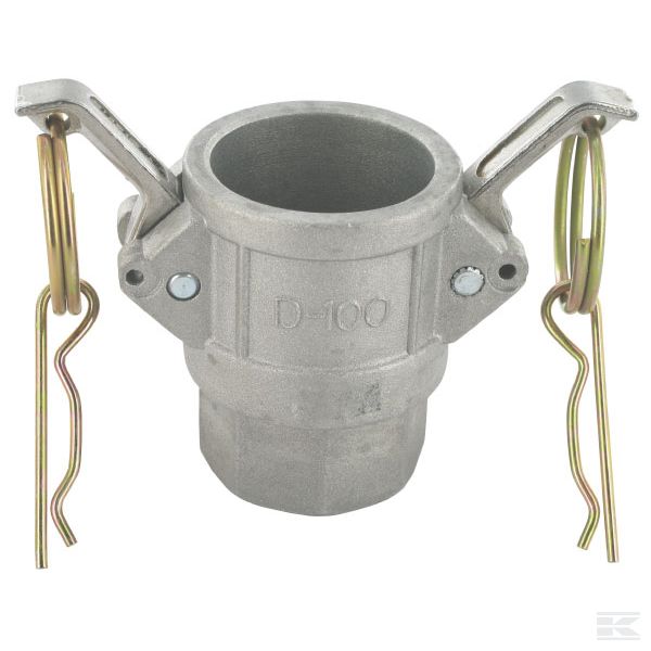 Aluminium Camlock type D female met bi.dr.