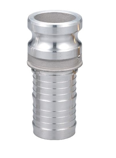 Aluminium Camlock type E male met tule