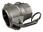RVS Camlock type D female met bi.dr.
