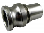 RVS Camlock type E male met tule