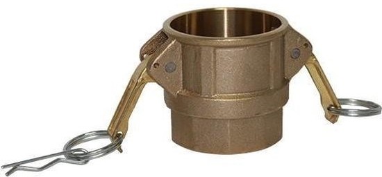 Messing Camlock type D female met bi.dr.