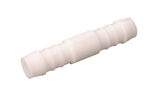 Nylon POM slangpilaar wit 2x tule