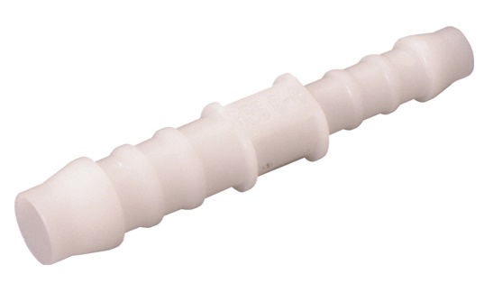 Nylon POM verloop slangpilaar wit 2x tule