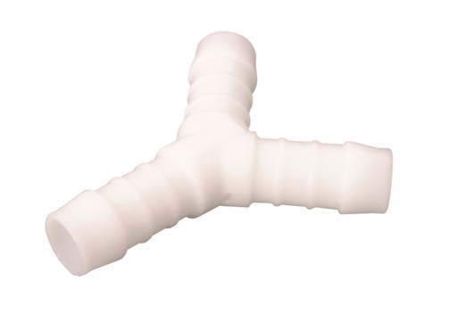 Nylon POM Y-stuk wit 3x tule