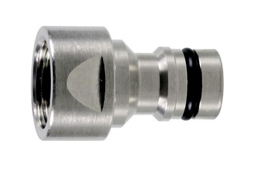 Geka Plus - nikkel - aansluitplug met bi.dr.