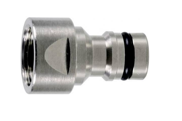 Geka Plus - nikkel - aansluitplug met bi.dr.