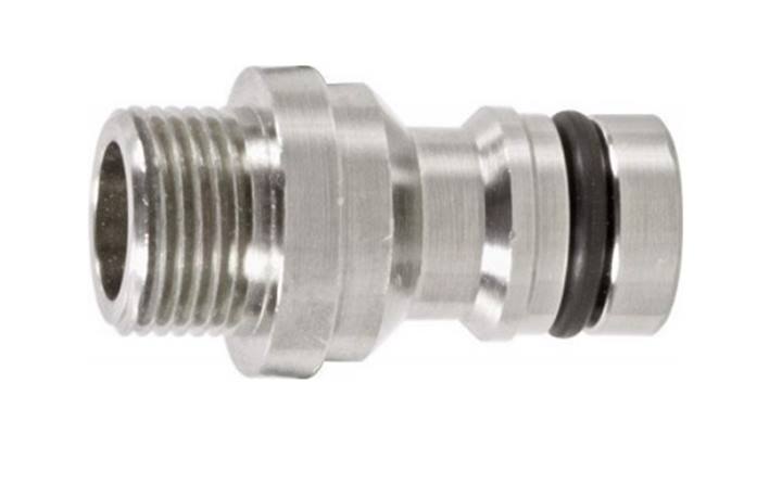 Geka Plus - nikkel - aansluitplug met bu.dr.